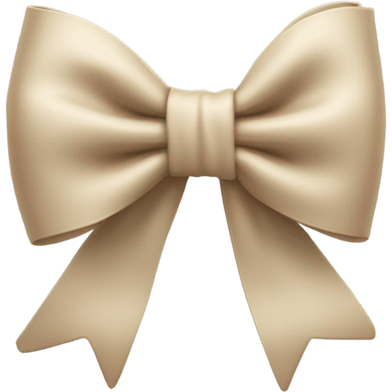 Beige bow emoji