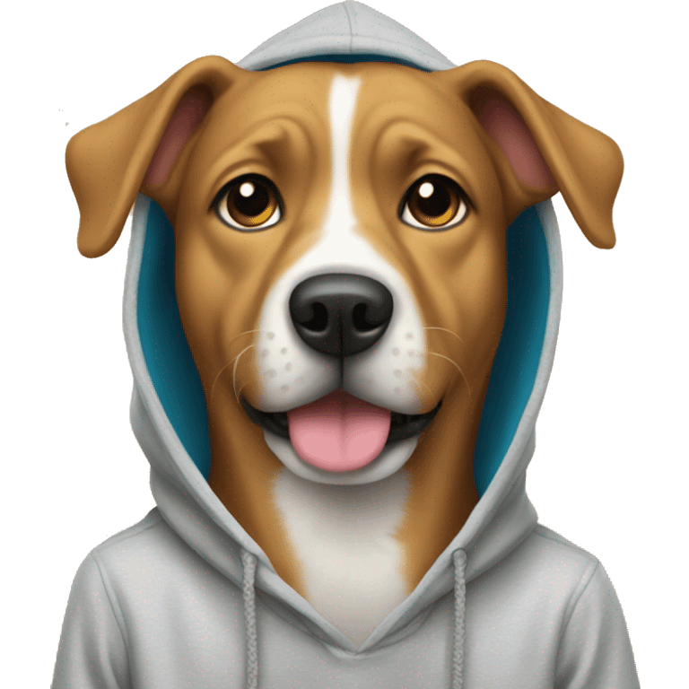 Dog with hoodie emoji