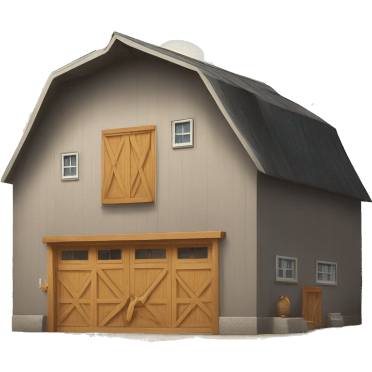 Modern barn house  emoji