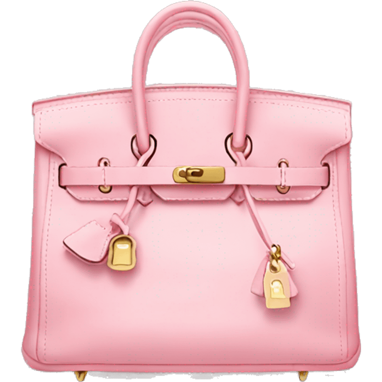 Baby pink birkin bag emoji