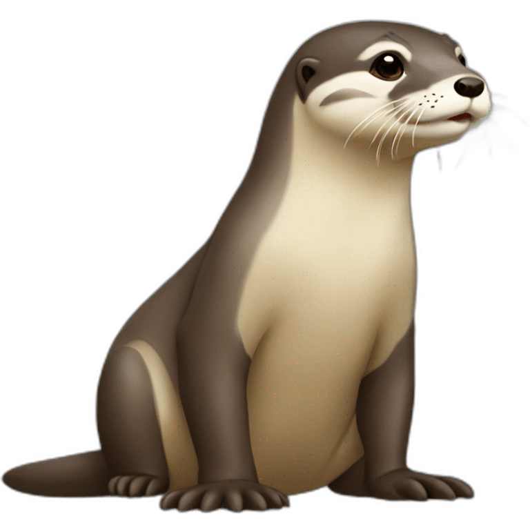 Loutre sure tortue emoji