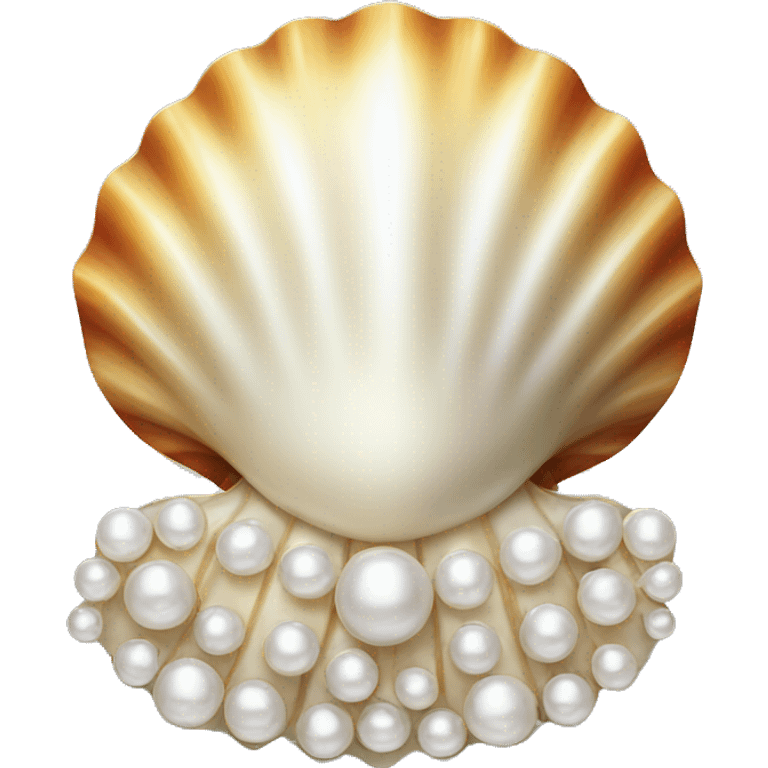 shell with pearl emoji