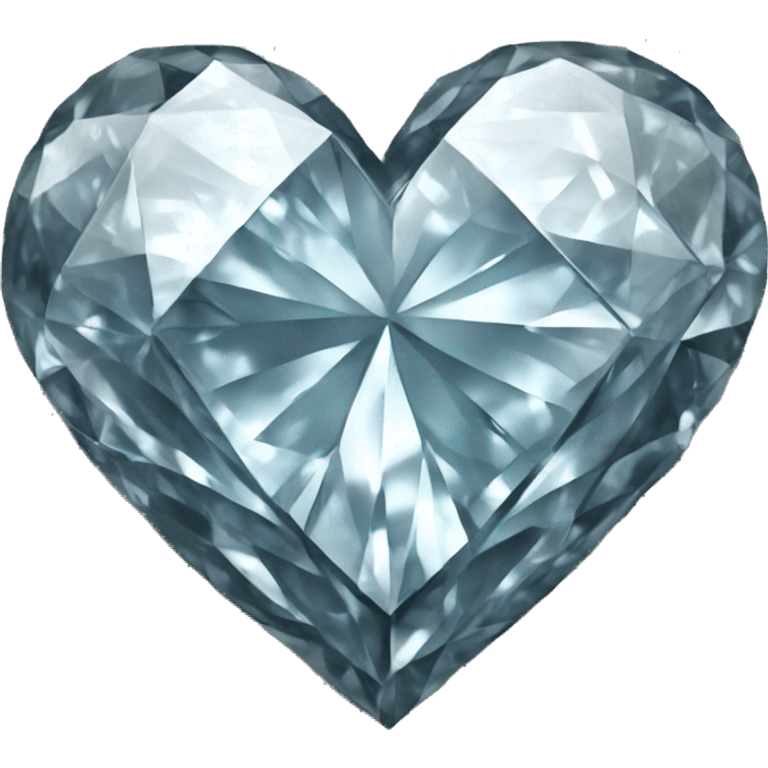 Diamond textured heart emoji