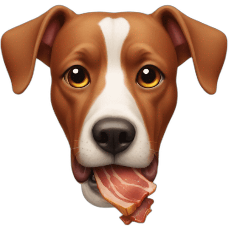 stinky dog bacon emoji