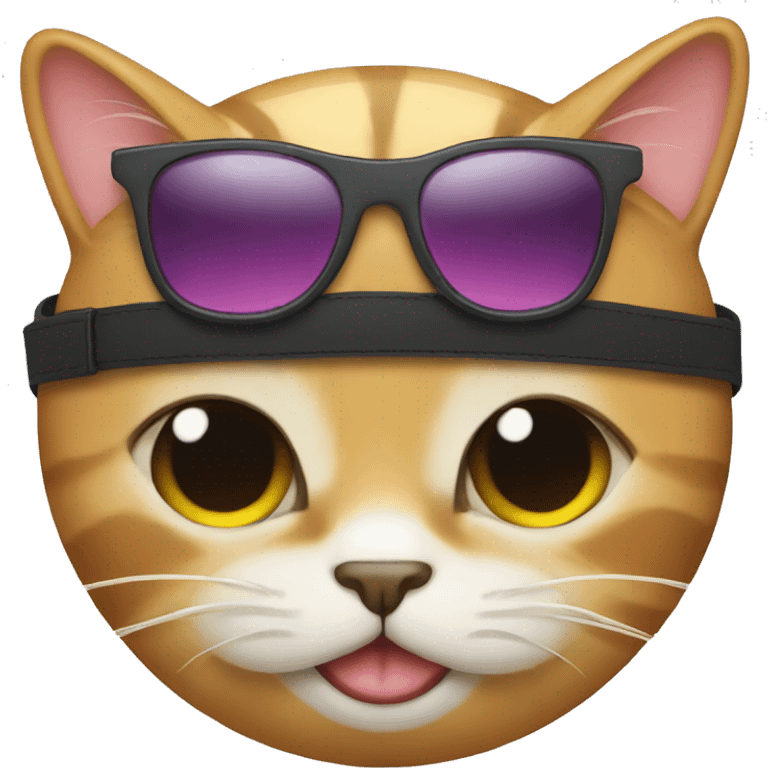 Cat with sunglasses emoji