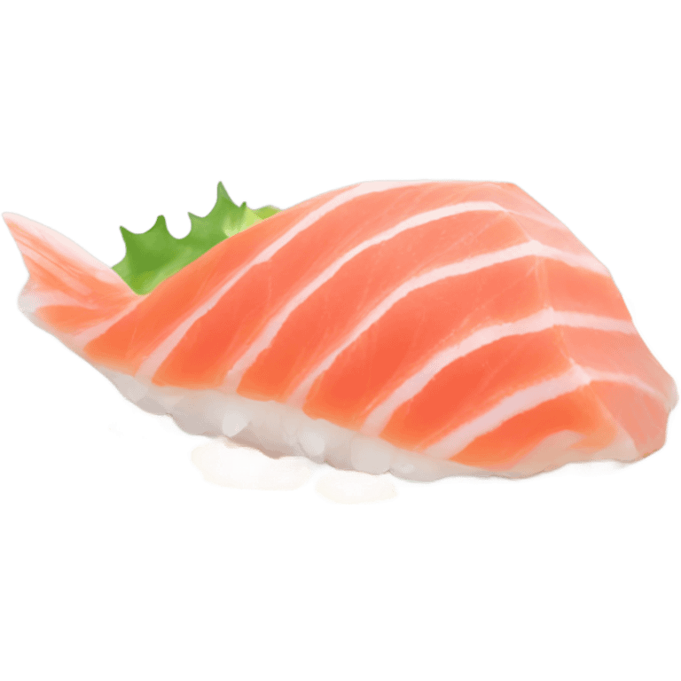 A chic single serving of otoro sashimi emoji