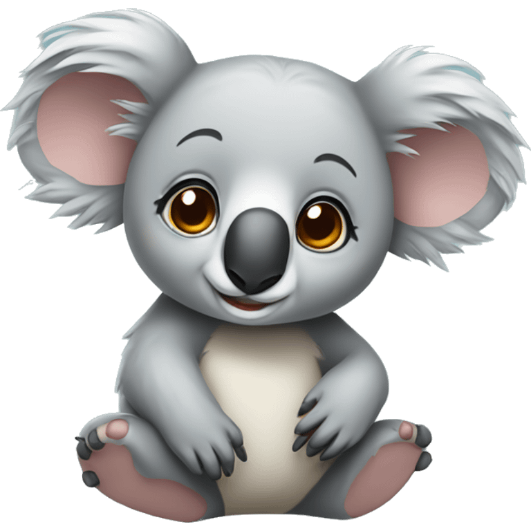 Koala niña emoji