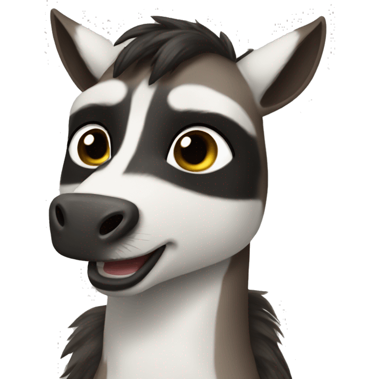 Horse raccoon hybrid emoji