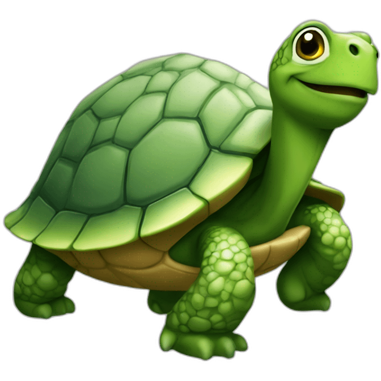 écureuil sur tortue emoji