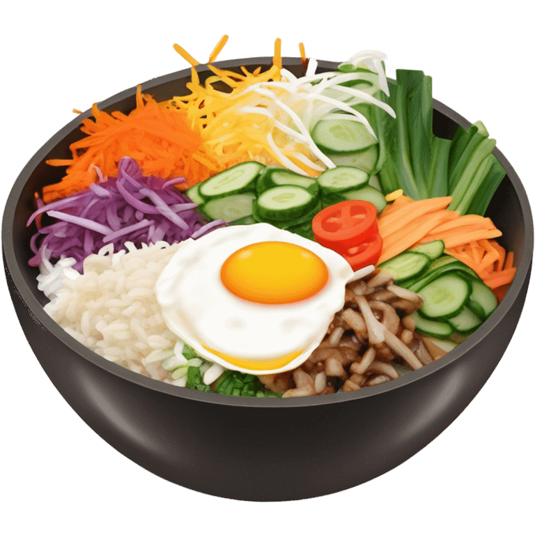 Bibimbap korean rice emoji