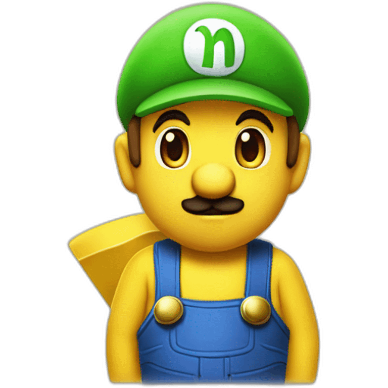 Mario et luigi en pikachu  emoji