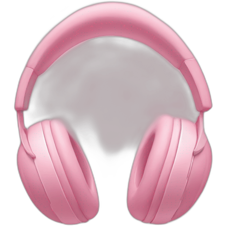 soft pink headphones  emoji