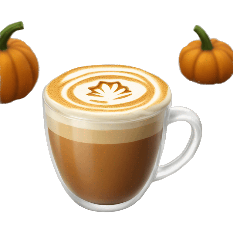 Pumpkin chai latte emoji