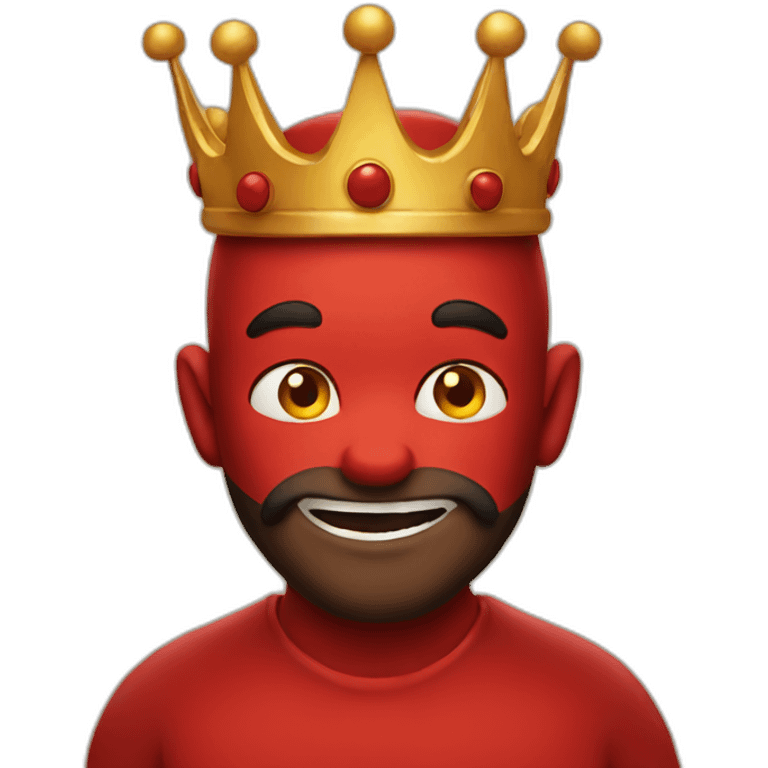 Devil wearing a crown emoji