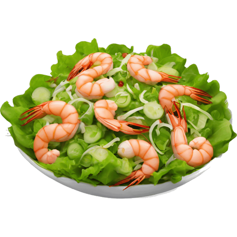 Salad with shrimps  emoji