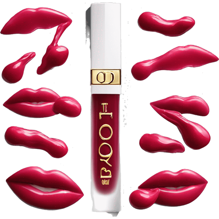 Dior cherry lip oil emoji