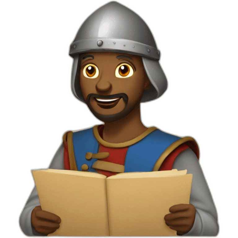 medieval Festival Organizer giving orders emoji