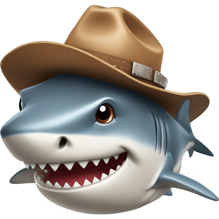 shark with cowboy hat emoji