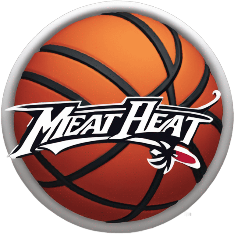 Miami Heat Basketball Logo emoji