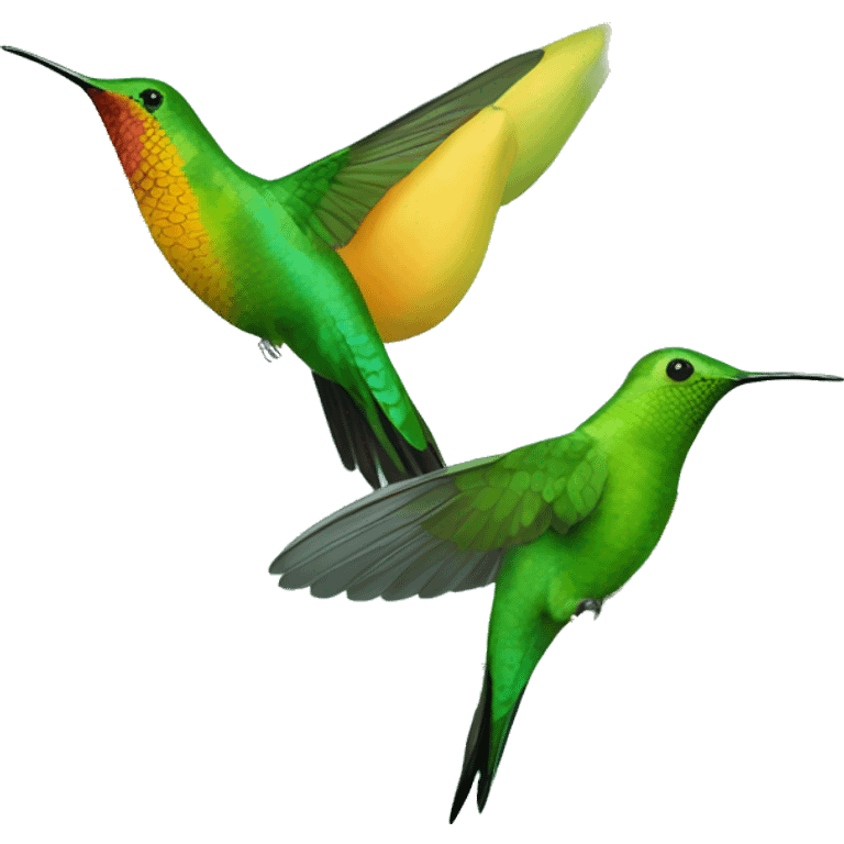 green mango is a large species of hummingbird Reinita Puerto Rico turquoise emoji