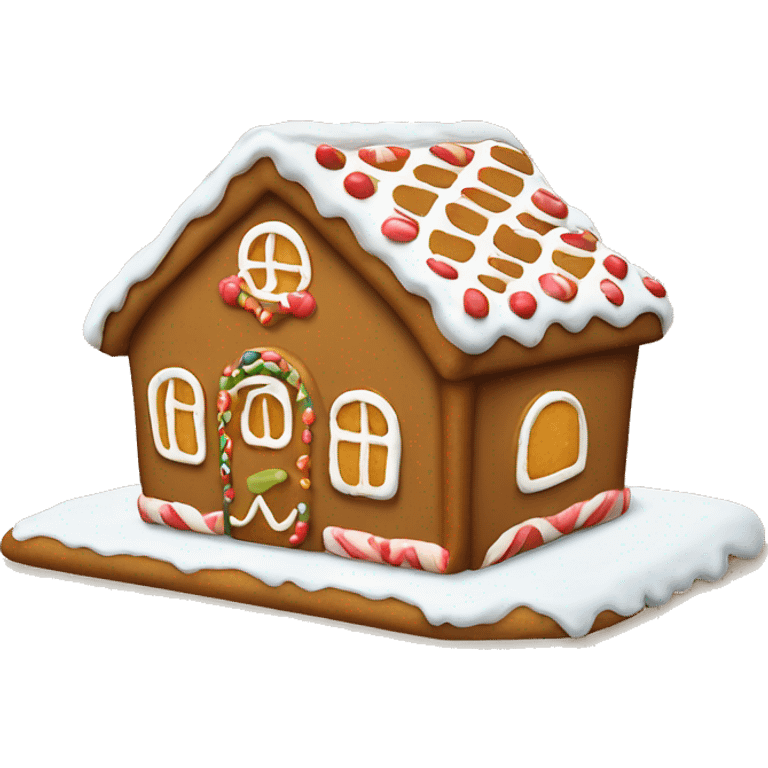 Gingerbread house Making at cafetería emoji