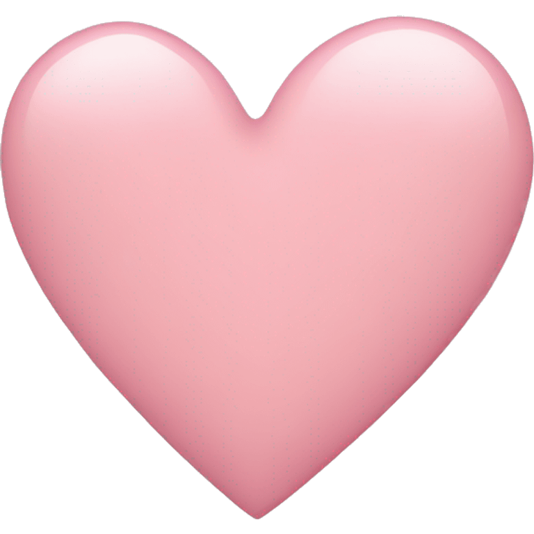 Light pink plain heart  emoji