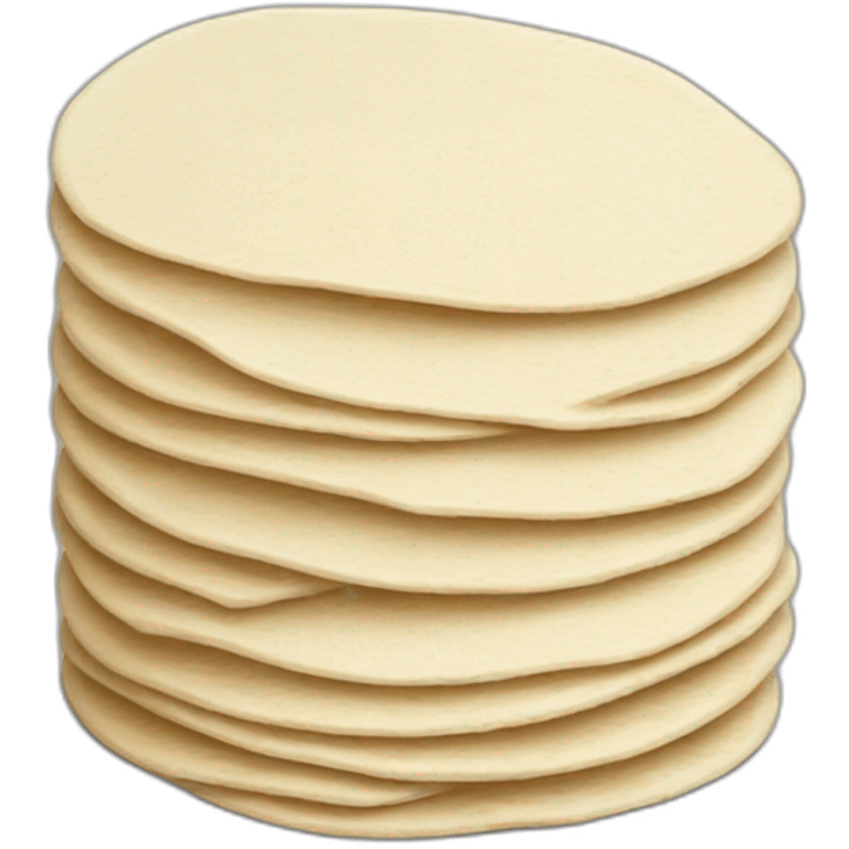 Small Stack of flour tortillas emoji