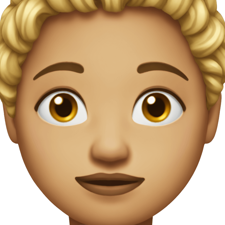 Regular emoji but with the scar on her right side of the front lobe and over an eyebrow emoji