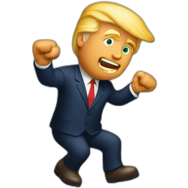 donal trump climbing a wall emoji