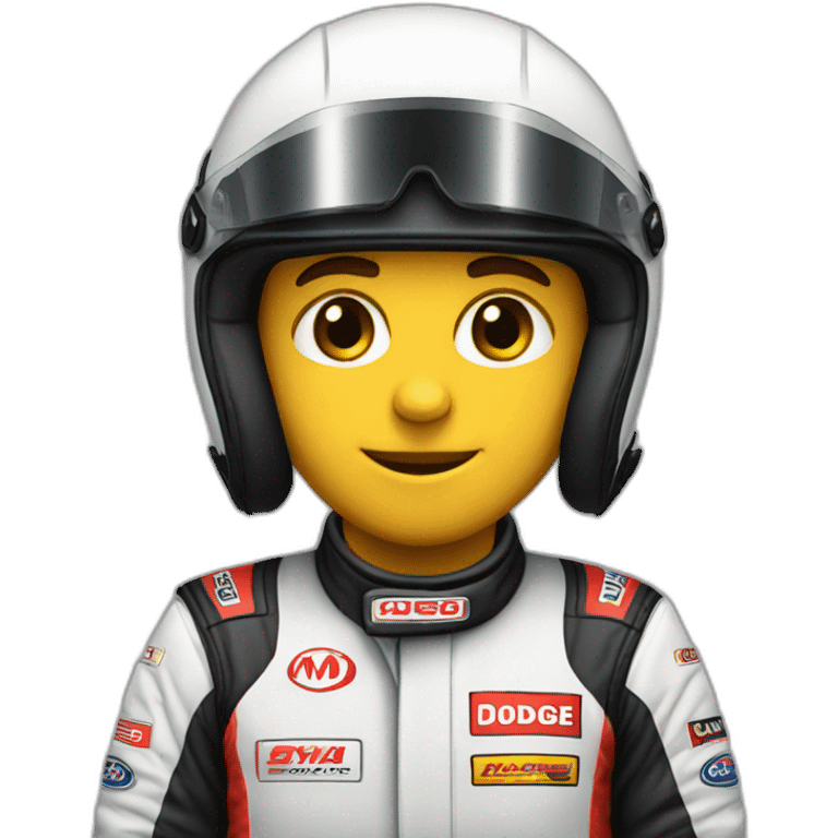 dodge racecar driver emoji