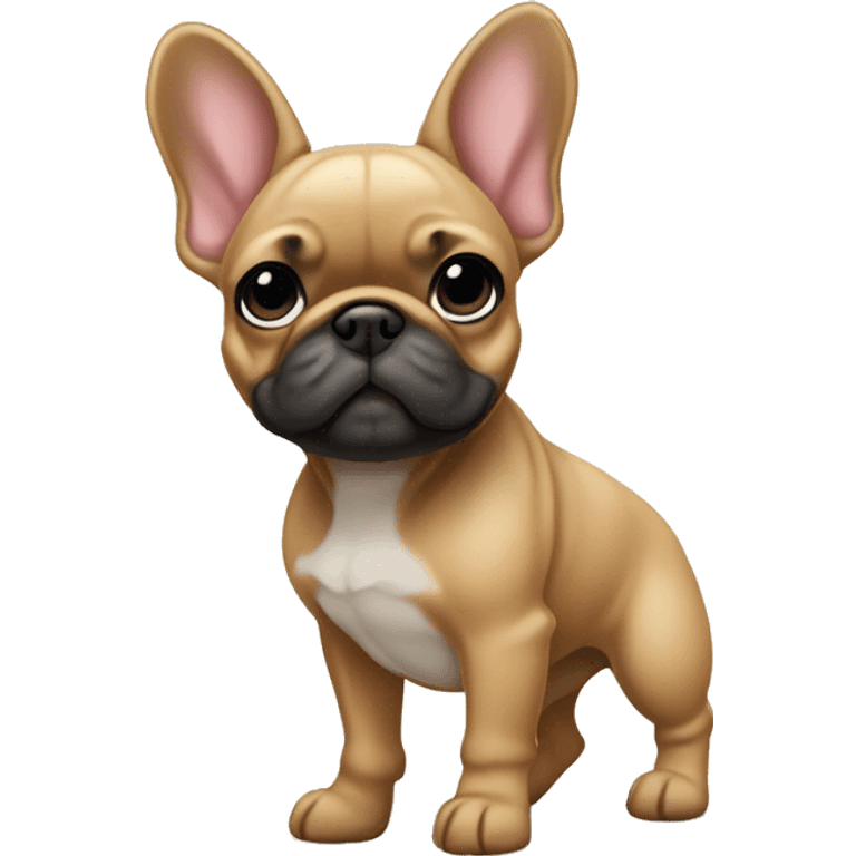 Fawn frenchie standing emoji