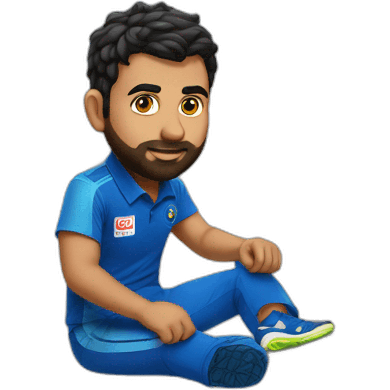 rohit sharma with laptop emoji