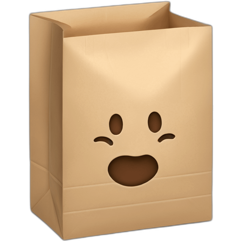 paper takeaway bag emoji