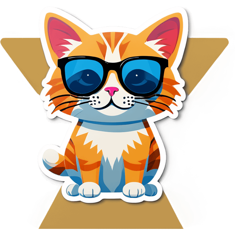 Cat with sunglasses emoji