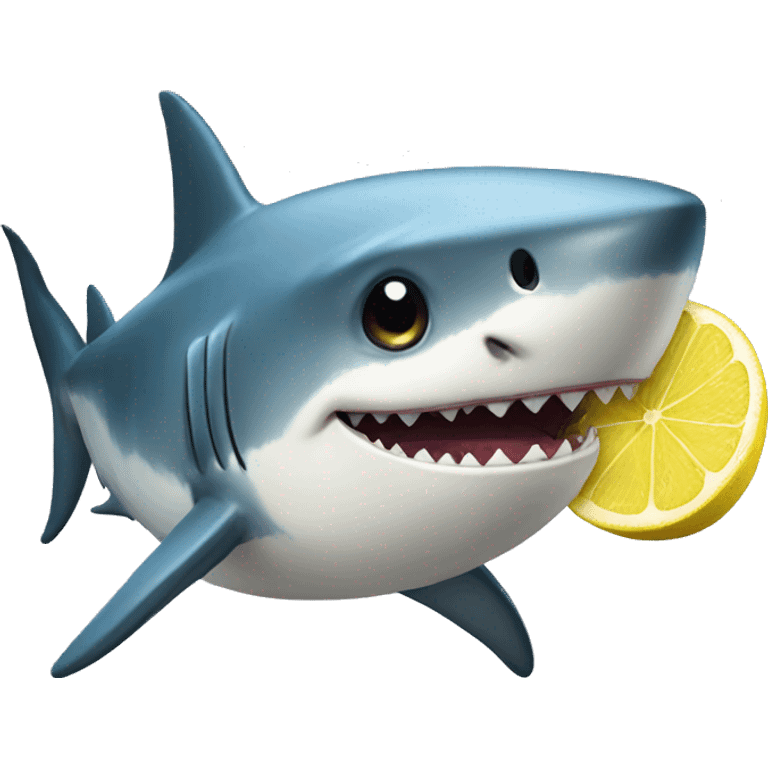 Shark lemon emoji