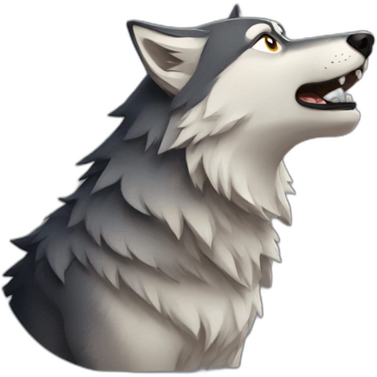 Howl wolf emoji