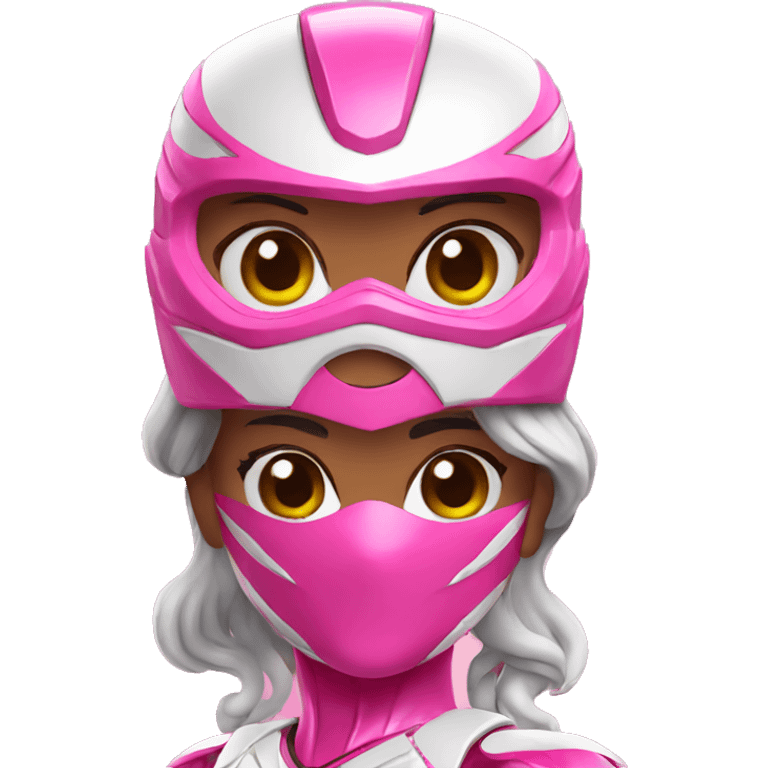 Pink power ranger woman emoji