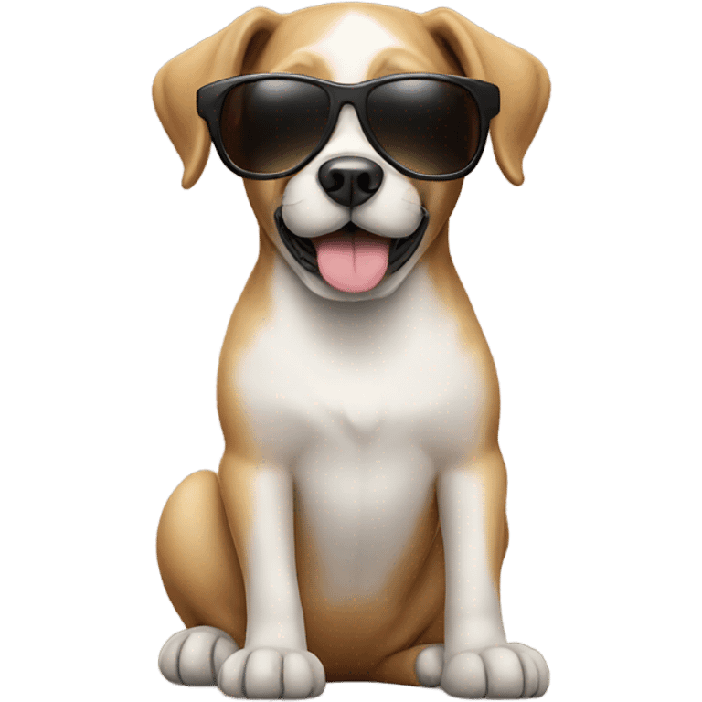 Dog with sunglasses  emoji