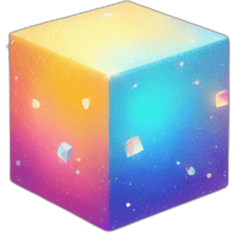 cube with sparkles emoji