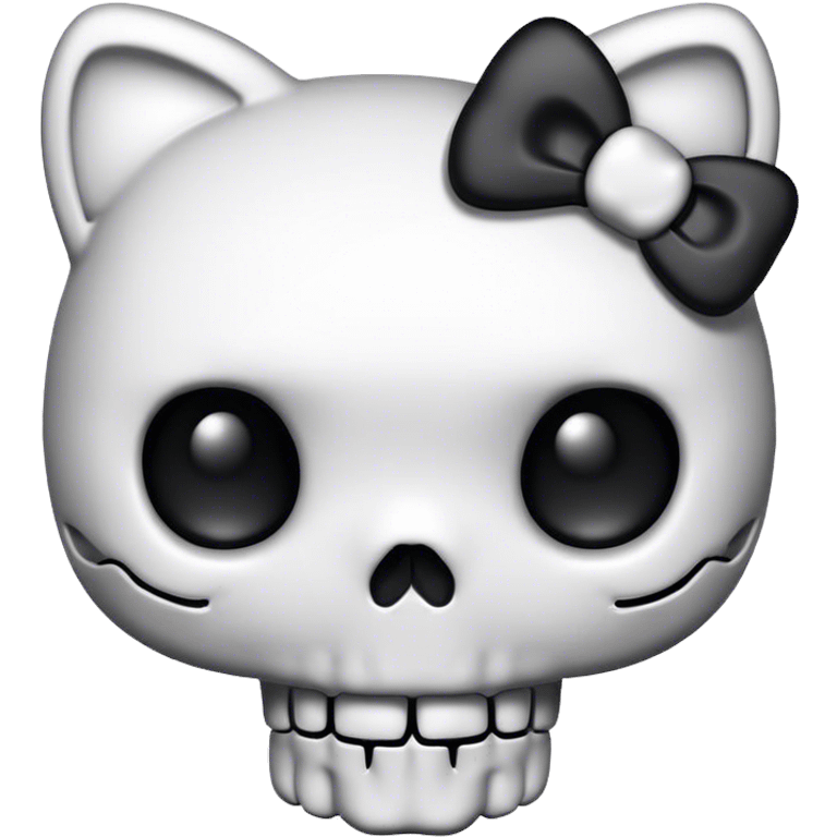 Hello kitty skull emoji