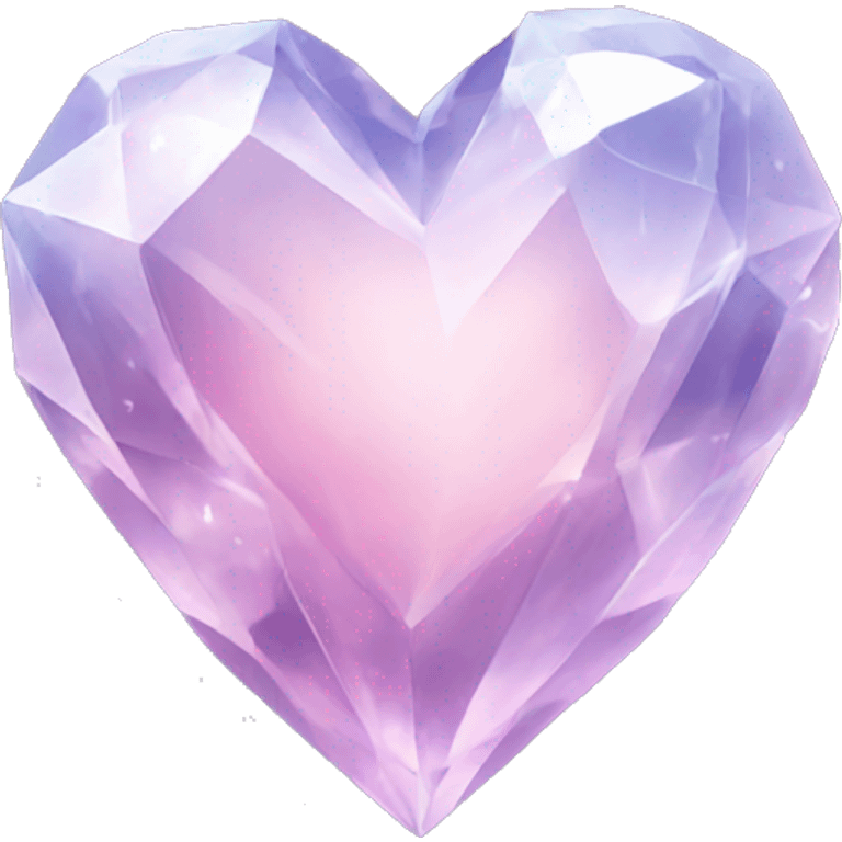 Crystal heart emoji