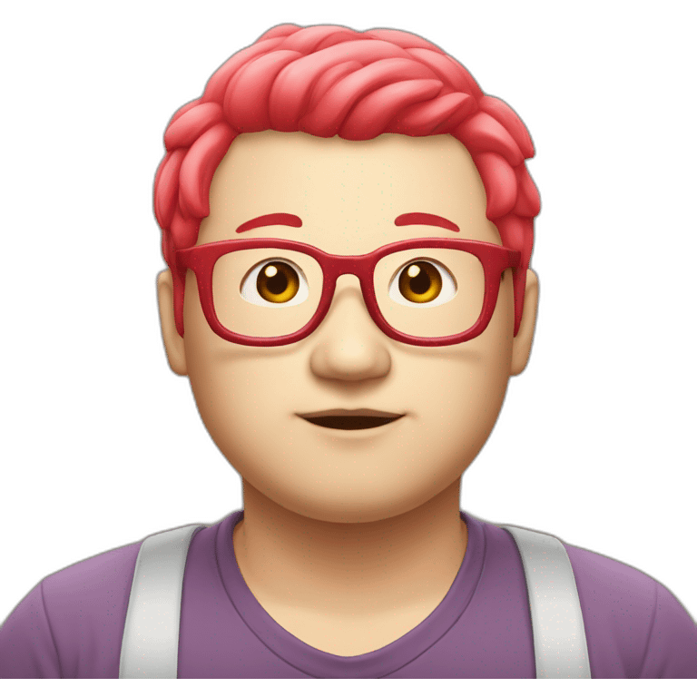 red-spectacles-fat-men-japanese-pinkhair emoji