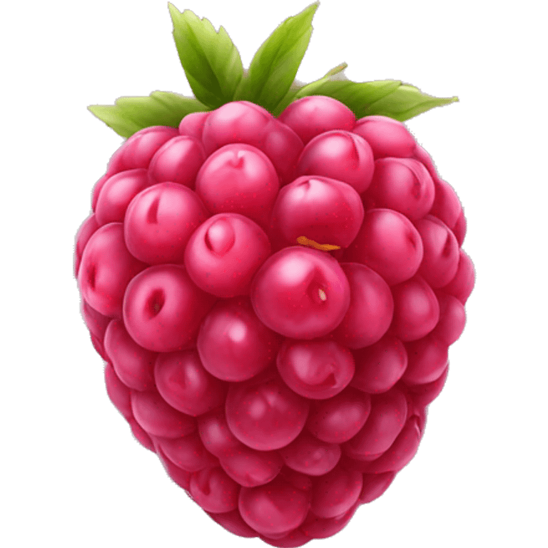 one raspberry fruit realist emoji