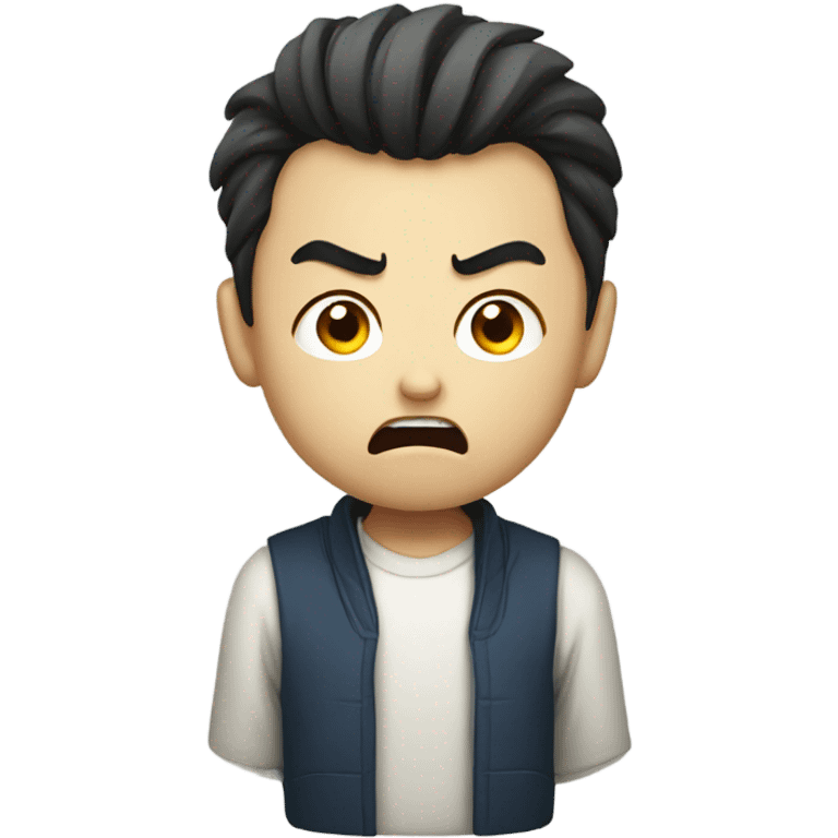 Super angry japanese boy emoji