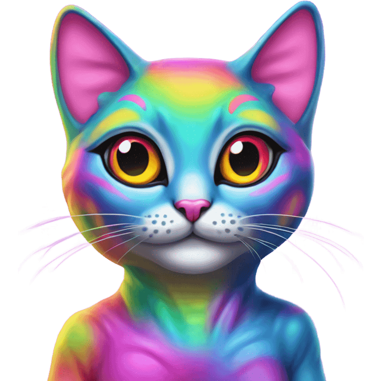 Lisa frank alien cat emoji