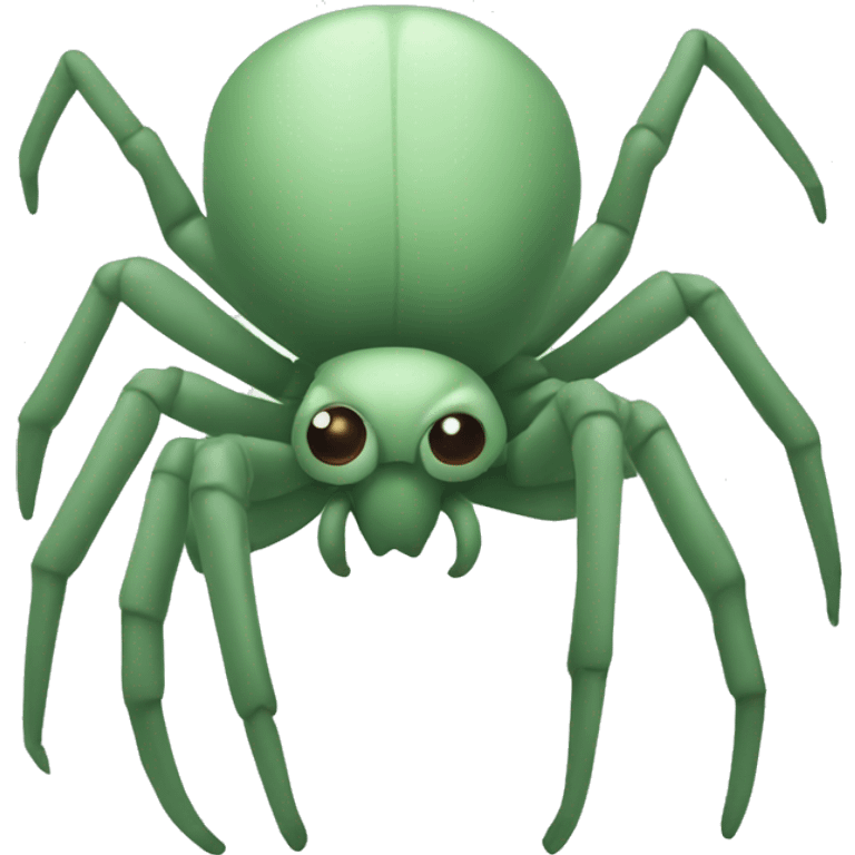 sage green spider emoji