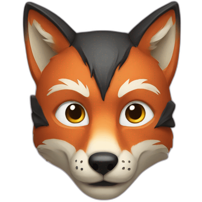 Mask fox emoji