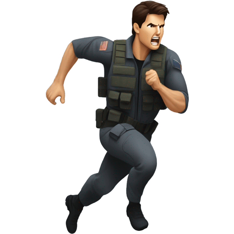 tom cruise sprinting, mission impossible emoji