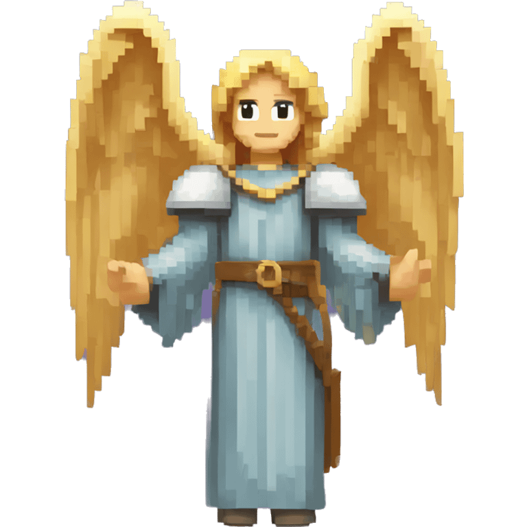 Pixel art of a medieval angel  emoji