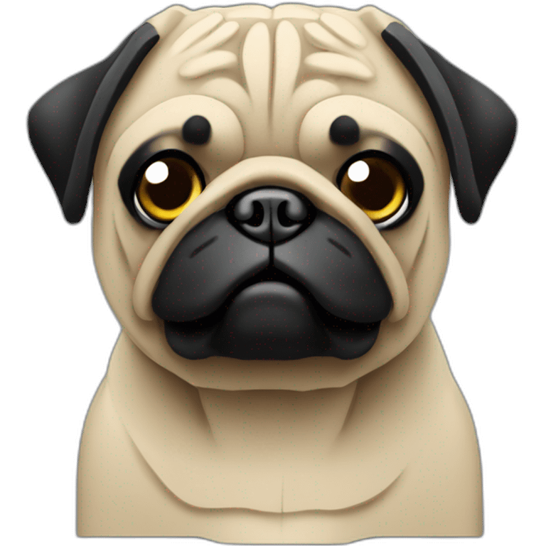 a lego pug emoji